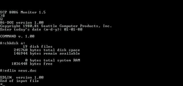 86-DOS 1.0 系统图标
