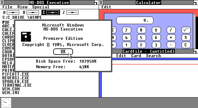 Windows 1.0 Premiere Edition Premiere Edition 系统图标