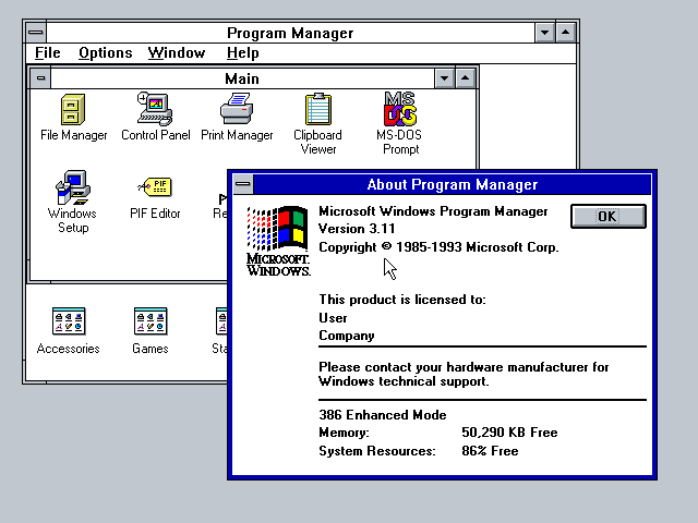 Windows3.11 3.11 系统图标